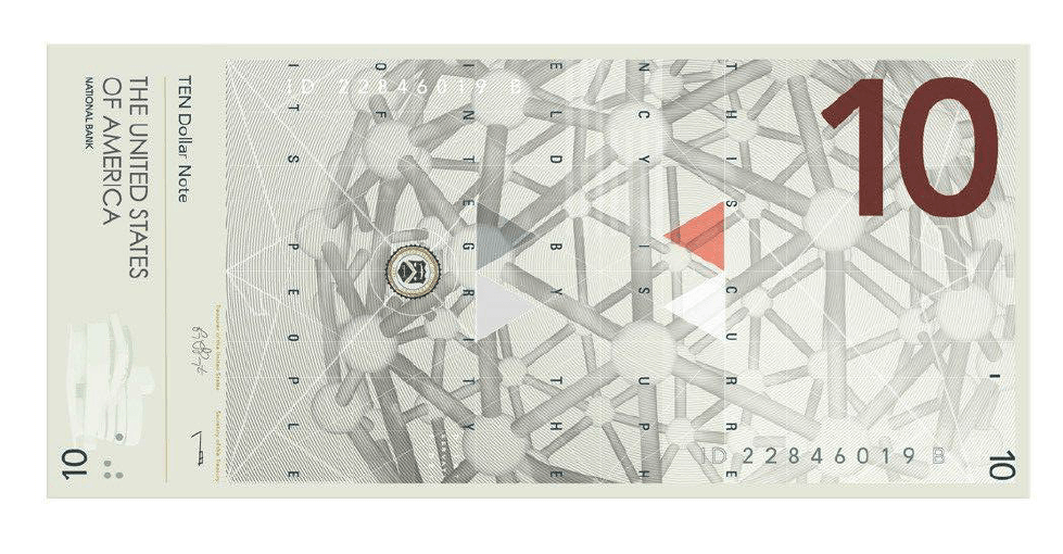 A redesign concept for the US $10 bill