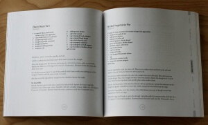 Sanaa cookbook, interior spread